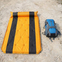 Inflatable Mattress and Air Bed for Outdoors, Self-Inflating Camping Mat with Integrated Pillow, Roll Mat Camping and Picnic Mat, Beach Mat