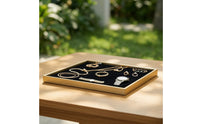 Jewelry Display Tray Rectangular Jewelry Tray with Velvet Lining Shielded for Collectors, Boutique
