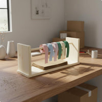 Wooden Ribbon Rack Sturdy and Yarn Spool Holder Portable Creative Craft Thread Stand for Florists, Flower Shop