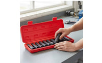 20 Pieces Air-Powered Shock-Resistant Socket Set Heat Treated Air Wrench Socket Kit Extended Shock-Resistant Wrench Sockets