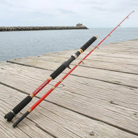 150# Rating Casting Boat Fishing Rod Solid Tip Handle Fishing Rod Reel Seat Inserted Joint for Anglers