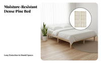Thickened Planks Foldable Wooden Bed Slats Breathable Design Roll-out Bed Slats Enhanced Ventilation Slatted Frame No Tools Required for Homeowners, Renters, DIY Enthusiasts, Tatami Room, Platform Beds, Guest Rooms, Dormitory