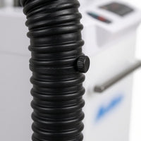 Floor Standing Hair Steamer Wheeled Base Hooded Hair Steamer Salon Equipment Cabinet Style Touch Control