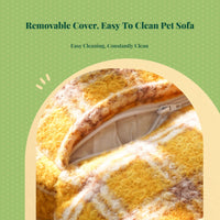 Orthopedic pet bed, washable cover