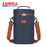 2-Pack Red Wine Cooler Bag with Ice Storage, PEVA Insulated Thermal Bag