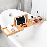 Extendable Bathtub Tray Non-Slip Bathtub Reading Tray Spa Experience Household Accessory