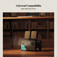 Bluetooth Speaker, Desktop Computer, Powerful Bass, Card Slot, USB, Active Audio