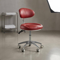 Technician Stool Padded Seat Adjustable Height Stool Side Foot Lever