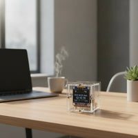 Temperature and Humidity Display WiFi Microcontroller WiFi Clock Automatic Time Sync Mini Weather Clock Kit DIY Weather Station Kit for Office
