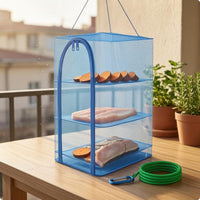 Food Drying Net Space Saving 3-Layer Mesh Dryer Pet Protection