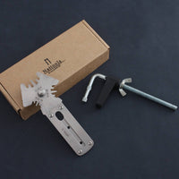 Zip Fastener Jig Silver Leather Corner Tool with Hex Key Portable for Workshop