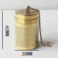 金色不锈钢养生壶过滤网保温杯茶杯茶壶泡茶调料球卤料篮茶漏茶滤