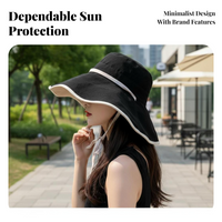 Wide Brim Pail Hat UPF 50+ Lightweight Foldable for Outdoor