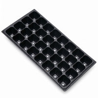 10 Pieces Seedling Tray Compartmented Starting Tray Black for Growers, Gardeners