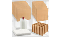 100 Pieces Paper Divider with Compartments Sturdy Interlocking Box Partition Space-Saving Moving Box Dividers for Movers, Packers