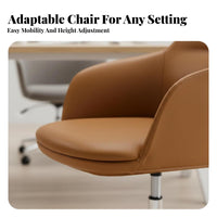 Adjustable Rolling Chair Ergonomic Backrest rotateing Seat Supports up to 250 Lbs