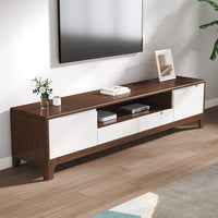 Solid Wood TV Stand 1.5/1.8m for Small Apartments 2024 New Style with Storage