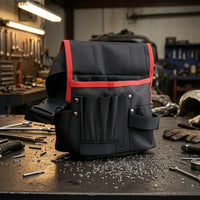 Waist Tool Bag Wear-Resistant Tool Belt Pouch Utility Belt Pouch Waterproof Multi-Pocket for Electricians, Construction Sites