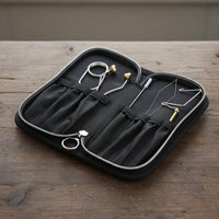 6 Pieces Fly Hook Lure Making Set Portable Fly Tying Starter Kit for Beginners