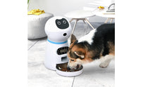 Automatic Pet Feeder Compact Pet Feeding Device with Voice Audio Module Removable Automatic Dry Food Dispenser for Home