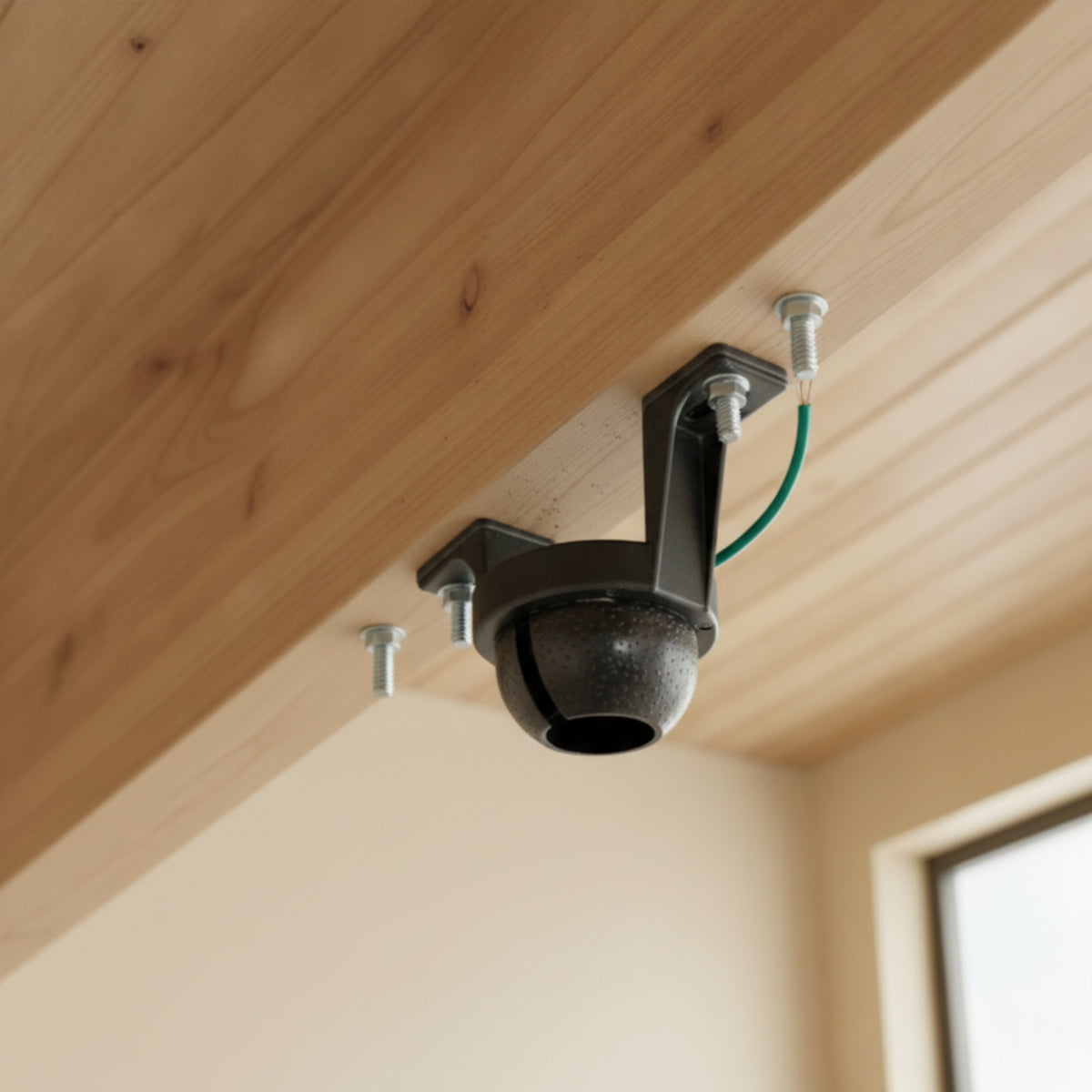 Cast Aluminum Sloped Ceiling Mounting Bracket Angled Mounting Bracket with Ball Mount Heavy Duty Sloped Ceiling Adapter Vaulted for Electricians
