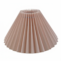 Pleated Tapered Lampshade Lamp Shades, Pink Light Shade for Table Lamp, Minimali #variant:Slanted Height 143cm, Length 36cm (with hardware)