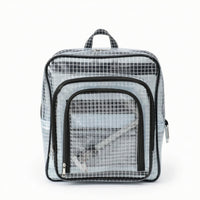 Pvc Backpack Anti Clear Bag with Front Pocket Translucent Backpack with Front Pocket for Technicians, Students, School