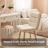 Wooden Rolling Chair Curved Backrest Office Furniture Ergonomic Design