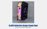 Colorful Waterproof Ski Board Bag, Multi-Compartment Winter Gear Backpack, Helmet Holder, Double Shoulder Straps, Custom