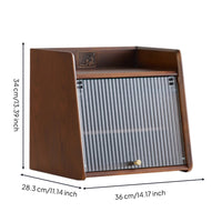 Cabinet with Flip-up Door Compact Tabletop Cabinet Enclosed for Tea Station