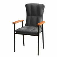 Upholstered rustic Armchair Sturdy Construction Dining Seat Thickly Padded