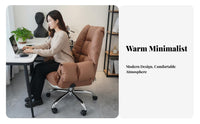 Highspine Managerial Chair Reclining Function Highspine Rolling Chair Adjustable Height Padded Armrests for Professionals
