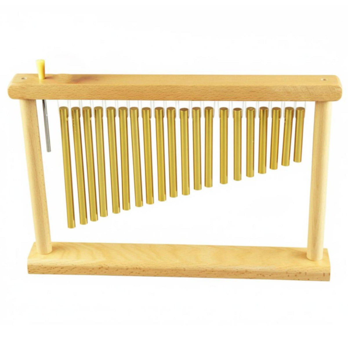 20 Tone Bar Chimes Accurate Tuning 20-Bar Chime Set Polished Smooth Tubes Percussion Chimes with Stand for Band Accompaniment