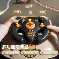 跨境儿童赛车闯关大冒险模拟开车避障闯关游戏机儿童益智桌面玩具
