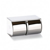 Bathroom Tissue Holder with Shelf Waterproof Hardware Modern for Bathroom