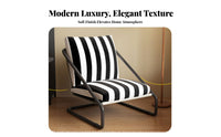 Striped Highspine Armchair mid-century modern styleera Modern design Home Furniture for Readers