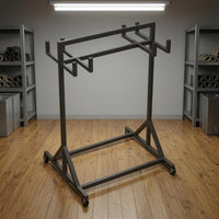 Training Hurdle Rack Caster Wheels Fitness Gear Triangular Bracing
