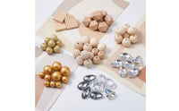 Wooden Bead Suncatcher Kit Diy Crystal Suncatcher Wooden Craft Set for Crafters, Beginners, Window, Porch, Garden
