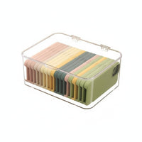 Transparent Multicompartment Storage Box transparent Design Desktop Accessory
