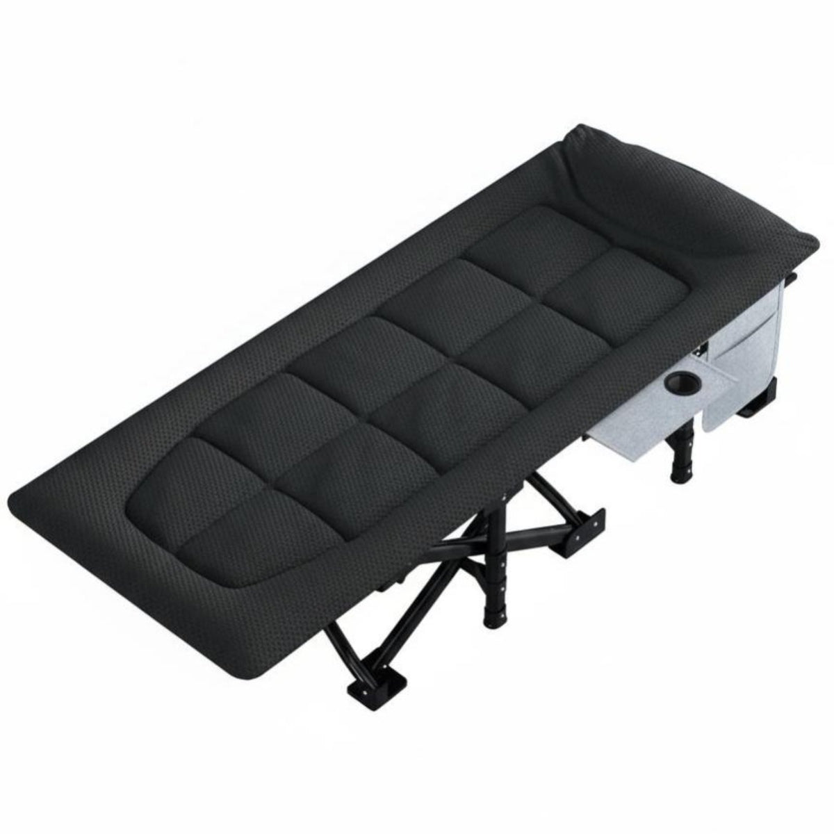 Padded Rest Lounger Foldable Design Folding Cot Integrated Mattress for Restping