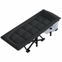 Padded Rest Lounger Foldable Design Folding Cot Integrated Mattress for Restping
