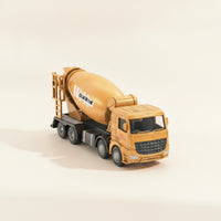 Alloy Truck with Rotating Drum Detailed Cement Mixer Toy Collectible Mixer Truck Toy Sturdy for Toddlers, Display, Sandbox