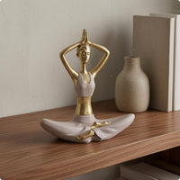 Meditation Figurine Seated Pose Meditating Figurine Smooth Meditation Statue