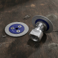 3 Pieces Diamond Saw with Flange Brazed Diamond Saw Mini Disc for Stone Carvers, Tile Installers, Angle Grinders, Workshop