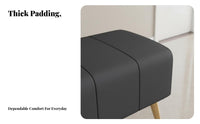 Narrow Shoe-Changing Stool Modern Design Entryway Seating Cushioned Seat