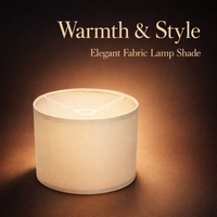 Handmade Lampshade for Ceiling Lights and Table Lamps, Cylindrical Drum Shade with Soft Diffused