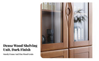 personalizedizable Design Tall bookshelf with Doors Multifunctional Floor-Standing Display Hutch space-saving Size Home Furniture adaptable for Book Lovers, homeowners, Collectors, Study Room, Bedroom, Hallway