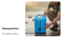 Waterproof Dry Bag Floats on Water Outdoor Adventure Bag Roll-Watertight Seal Waterproof Backpack Sack for Kayakers, Tourists, Rafting, Kayaking