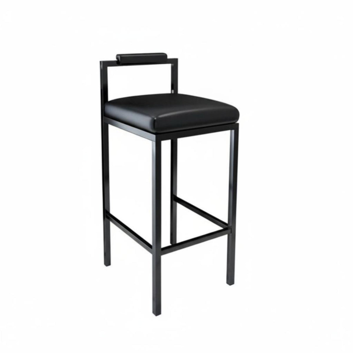 Bar Stool with Backrest Stable Structure Industrial Backrest Stool Heavy Duty