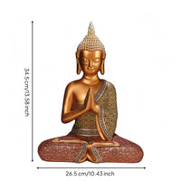Lotus Base Buddha Statue Ornate Patterned Home Decor Southeast Asian-Inspired